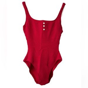 VINTAGE red bikini one piece